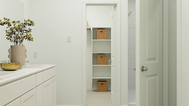 pantry featuring sink