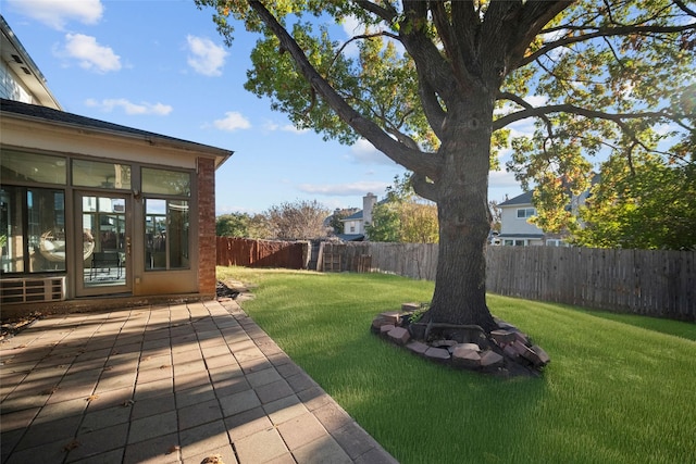 view of yard featuring a patio area