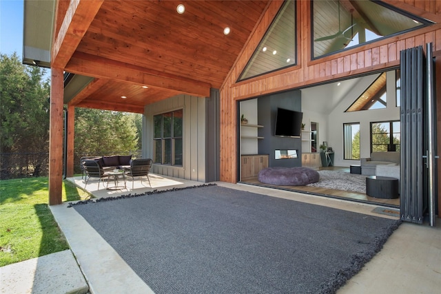 view of patio / terrace with outdoor lounge area