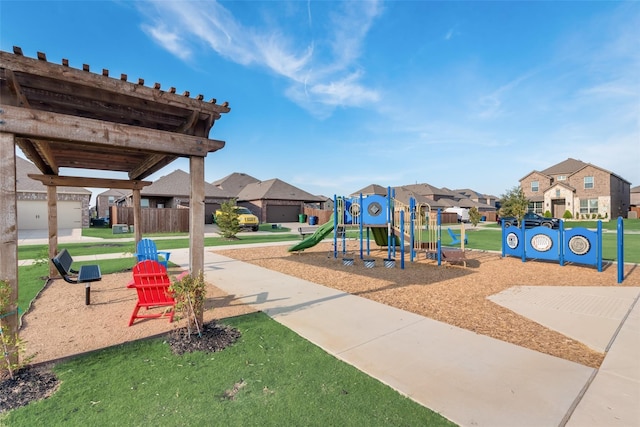 view of jungle gym