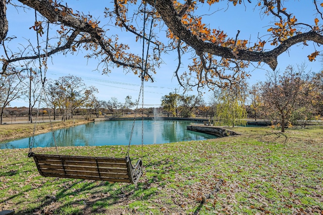 view of water feature