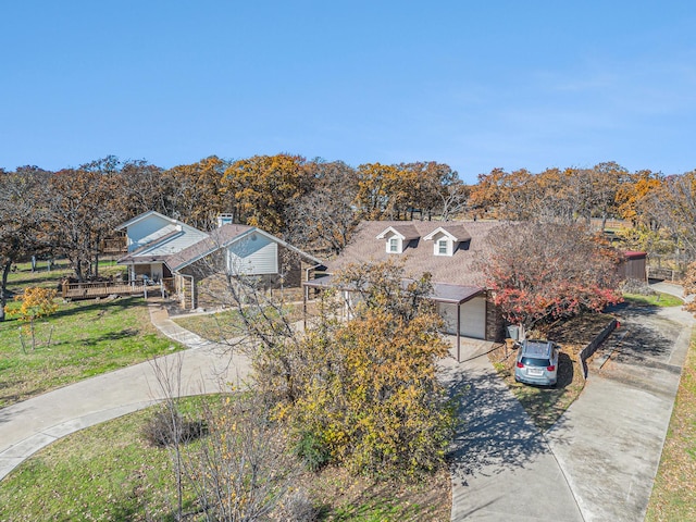 birds eye view of property