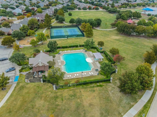 birds eye view of property