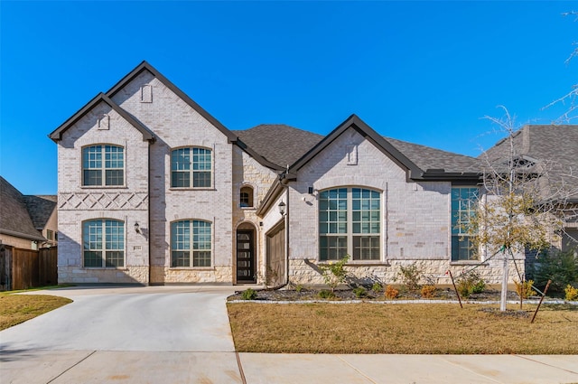 view of french country style house