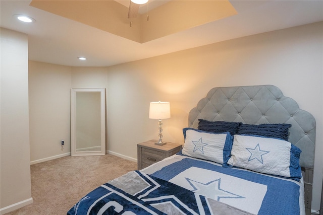 bedroom with carpet floors