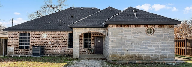 exterior space featuring central AC unit