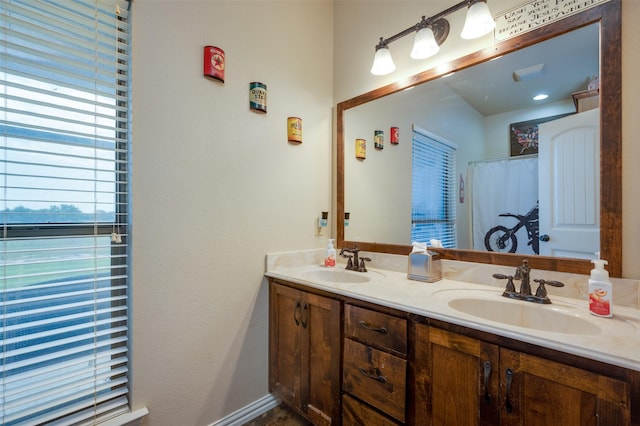 bathroom with vanity