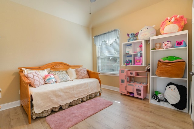 bedroom featuring light hardwood / wood-style floors