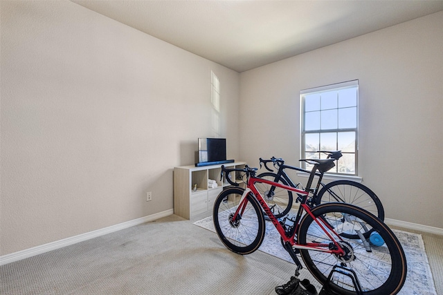 interior space with baseboards