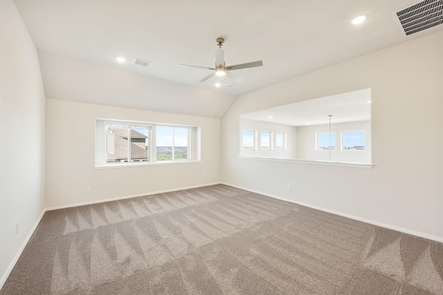 329 Sparkling Springs Dr, Waxahachie, TX 75165 - unfurnished room featuring carpet flooring, ceiling fan, baseboards, and recessed lighting