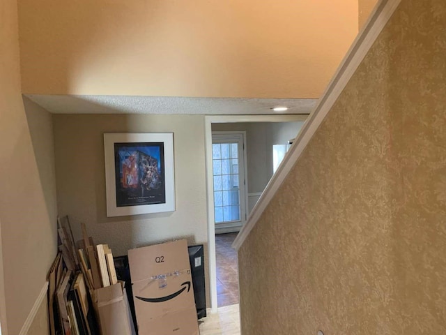 interior space featuring tile patterned floors