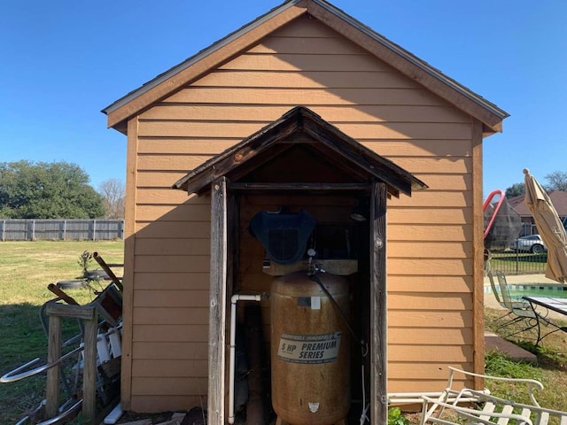 view of outbuilding