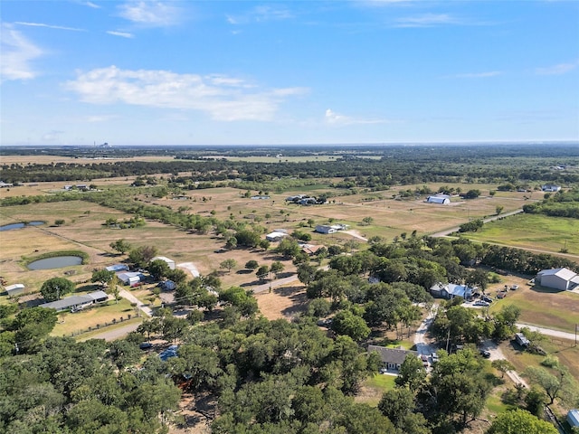 aerial view with a rural view