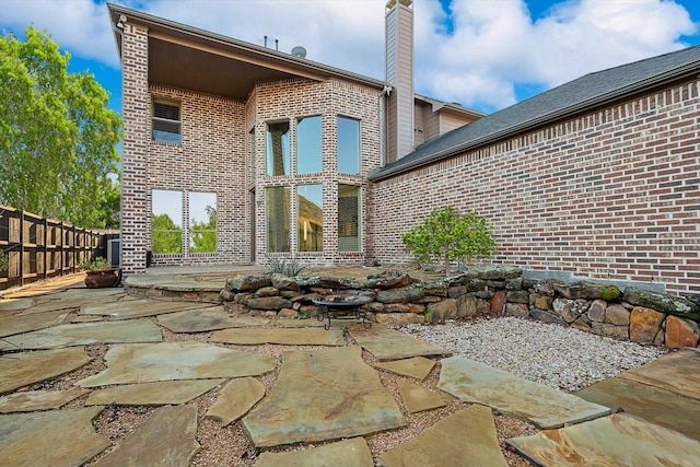 rear view of house with a patio area