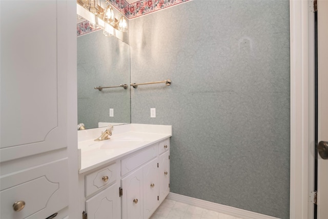 bathroom with vanity