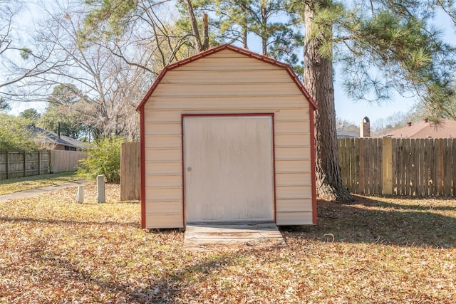 view of outdoor structure