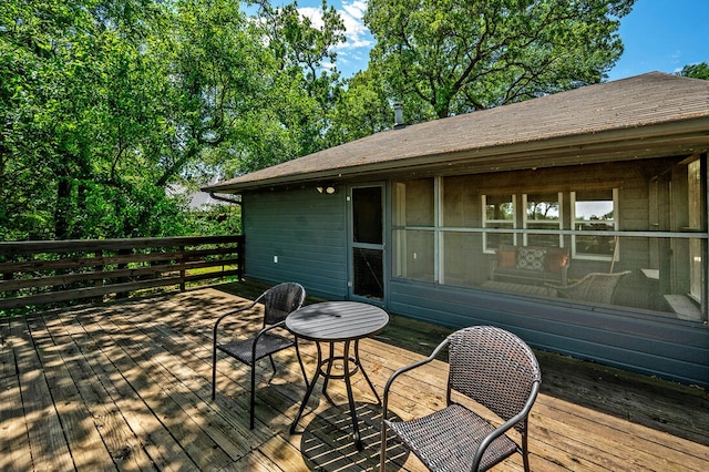 40 Zumwalt Cir, Pottsboro, TX 75076 - view of wooden deck