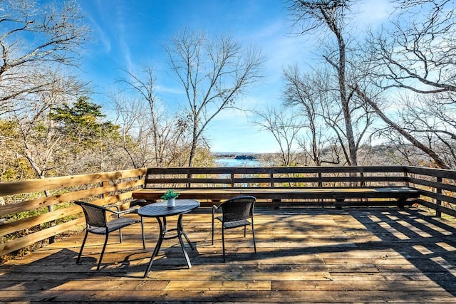 view of wooden terrace