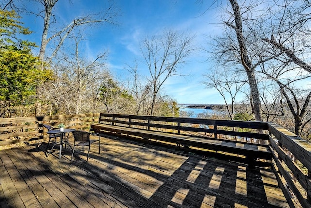 view of deck