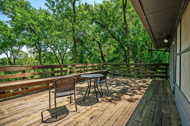 40 Zumwalt Cir, Pottsboro, TX 75076 - wooden terrace with outdoor dining space