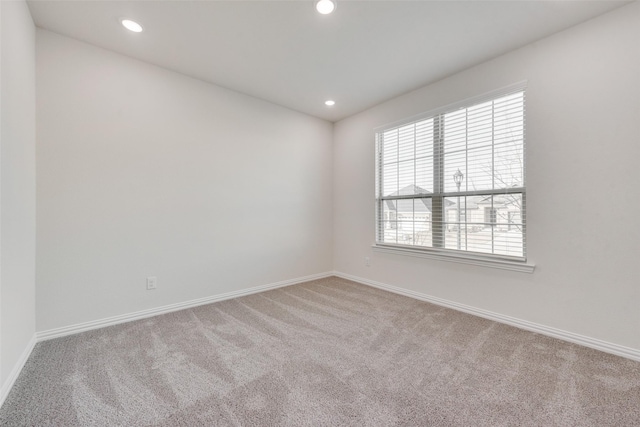 view of carpeted empty room