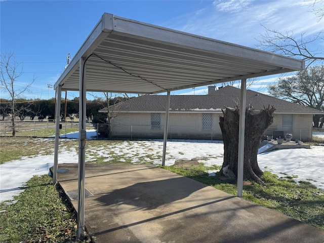 view of parking / parking lot