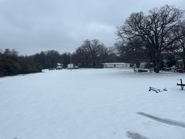 view of snowy yard