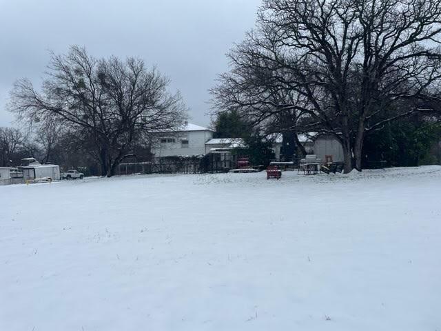 view of snowy yard