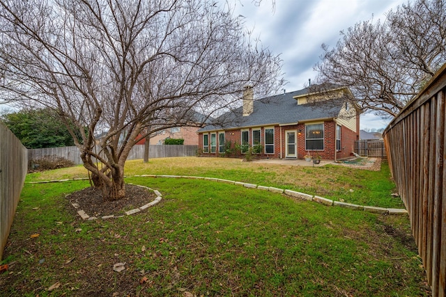 view of yard with a patio