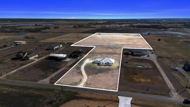 aerial view featuring a rural view