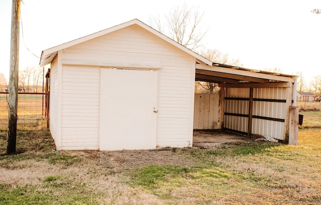 view of outdoor structure