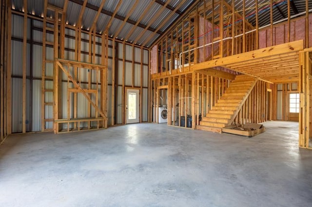 garage with washer / dryer