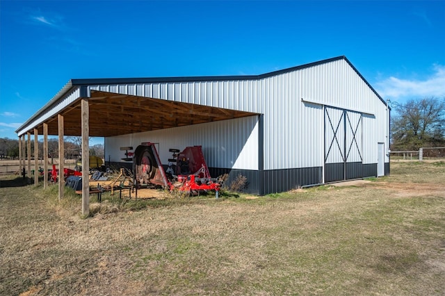 view of outdoor structure