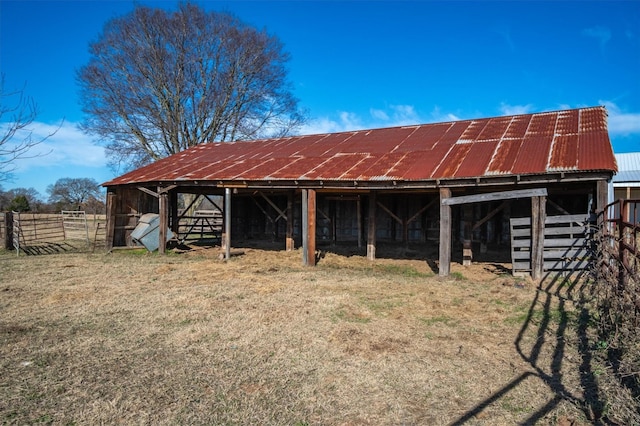 view of outdoor structure