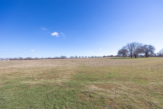 view of yard featuring a rural view