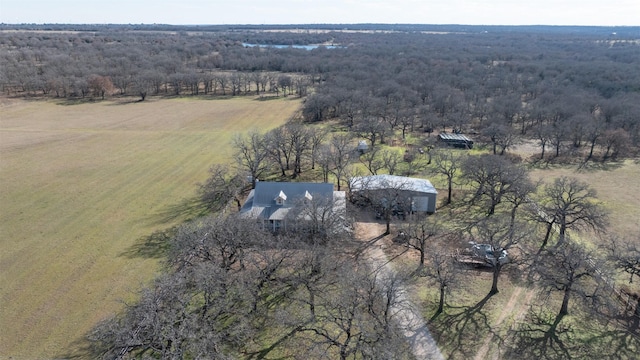 bird's eye view featuring a rural view