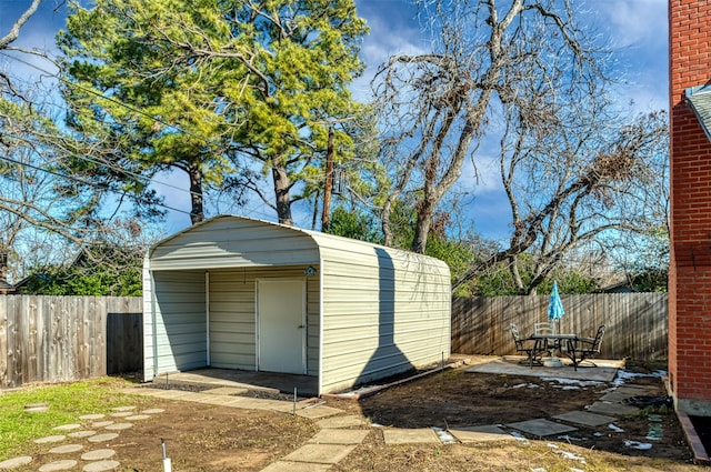 view of outbuilding