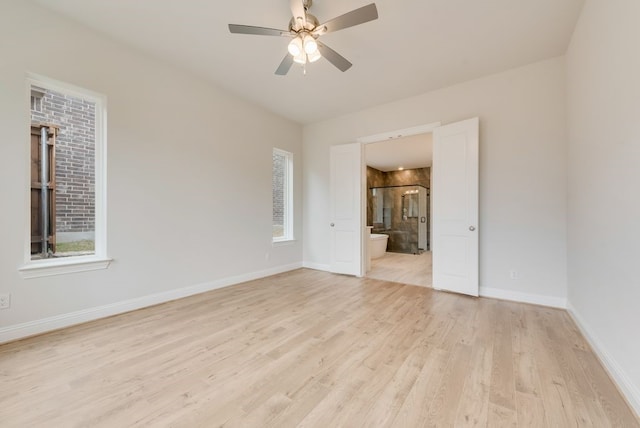 1224 Calebria Way, Fate, TX 75087 - unfurnished room featuring light wood-style floors, baseboards, and a ceiling fan