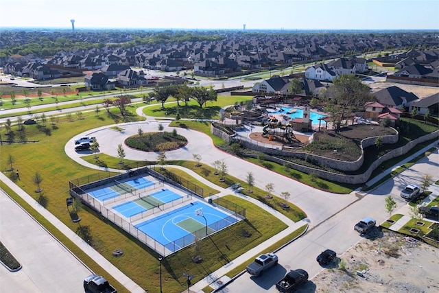 1224 Calebria Way, Fate, TX 75087 - aerial perspective of suburban area with a pool area