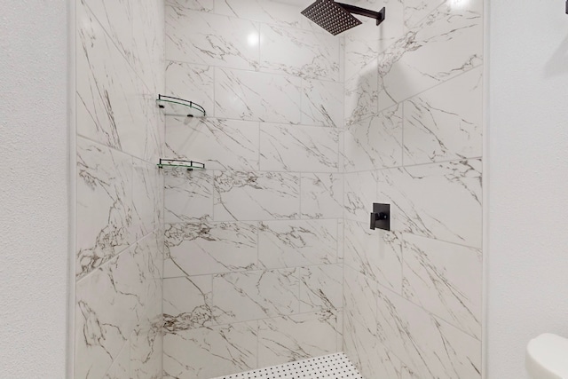 full bathroom with a tile shower