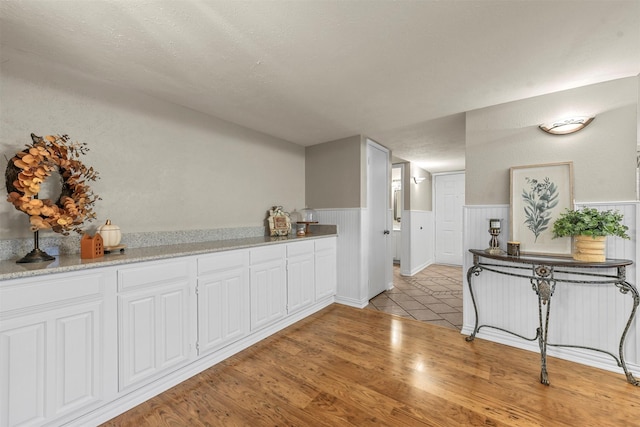 interior space with light hardwood / wood-style flooring