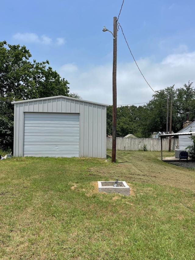 exterior space with a yard