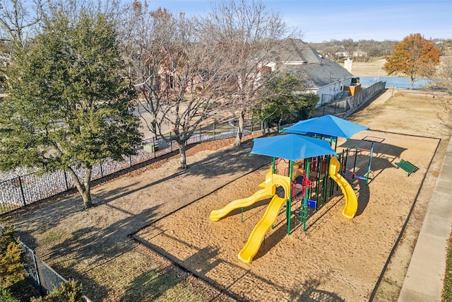 view of community featuring a playground