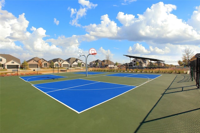 view of basketball court