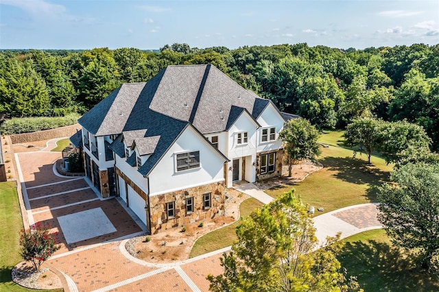 5631 Judy Dr, Midlothian, TX 76065 - aerial view of property and surrounding area featuring a heavily wooded area