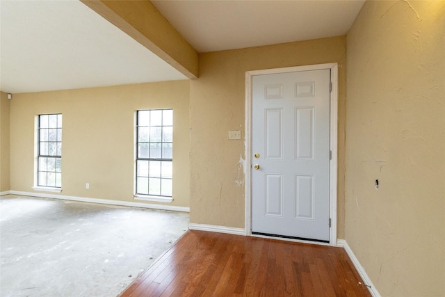 entrance foyer with hardwood / wood-style floors