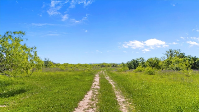 exterior space featuring a rural view