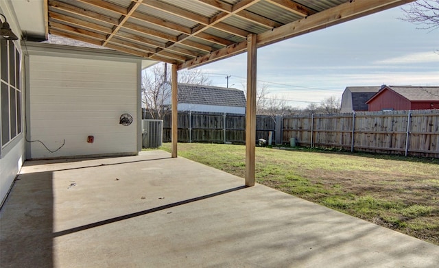 view of patio / terrace with cooling unit