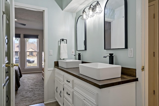 bathroom featuring vanity