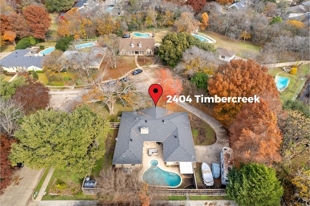 birds eye view of property